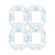 Peelz Sweet Bunnies Tandem Mobi Decorative Patch Tape - Pump Peelz Patch Medical Tape
