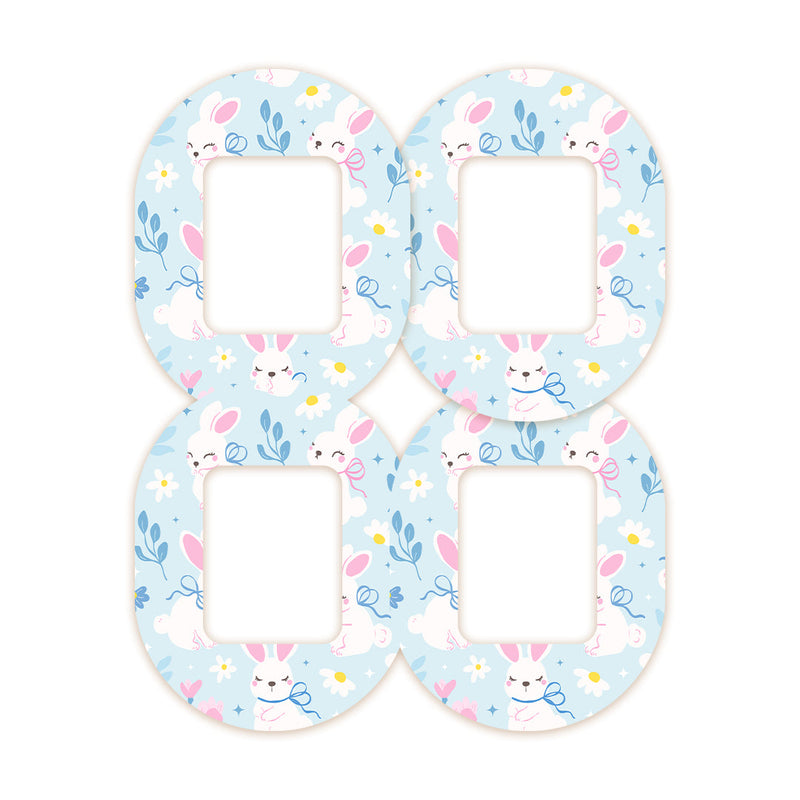 Peelz Sweet Bunnies Tandem Mobi Decorative Patch Tape - Pump Peelz Patch Medical Tape
