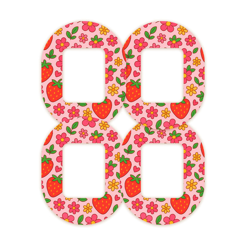 Peelz Strawberry Garden Tandem Mobi Decorative Patch Tape - Pump Peelz Patch Medical Tape
