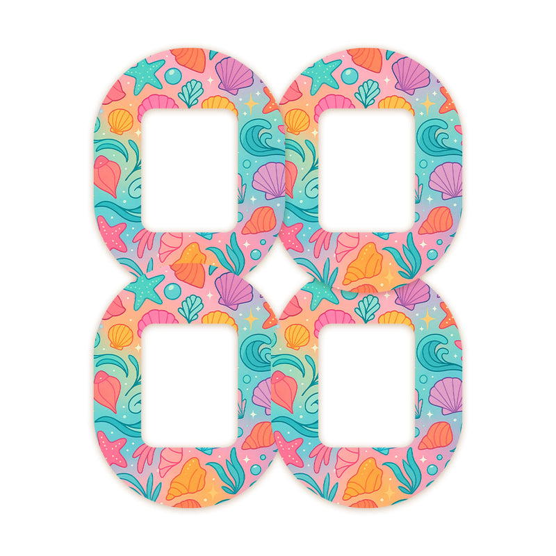 Peelz Rainbow Reef Tandem Mobi Decorative Patch Tape - Pump Peelz Patch Medical Tape