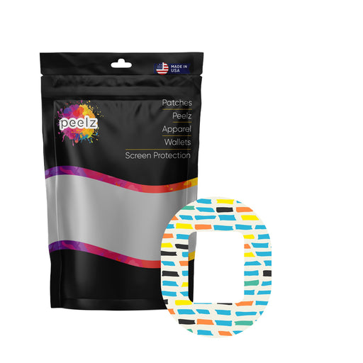Peelz Colorful Sticks Tandem Mobi Decorative Patch Tape - Pump Peelz Patch Medical Tape