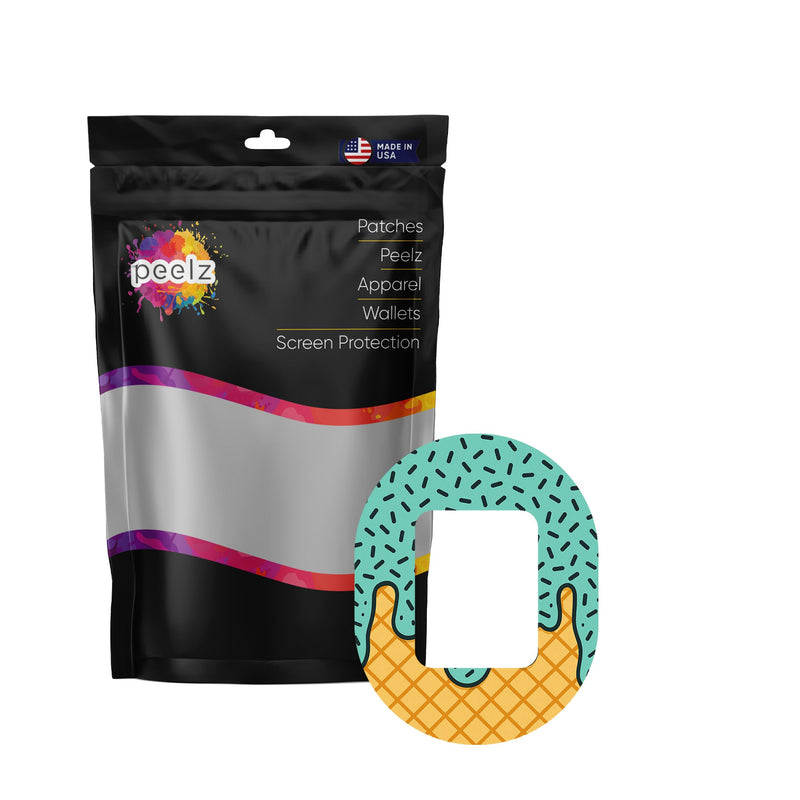 Peelz Ice Cream Social Tandem Mobi Decorative Patch Tape - Pump Peelz Patch Medical Tape