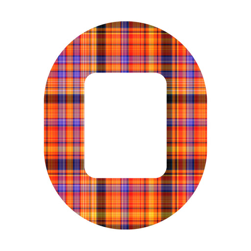 Peelz Pumpkin Plaid Tandem Mobi Patch Tape - Pump Peelz Patch Medical Tape