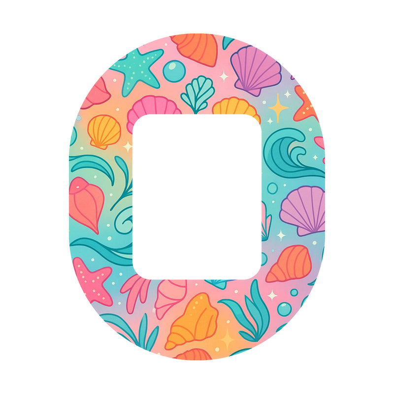 Peelz Rainbow Reef Tandem Mobi Decorative Patch Tape - Pump Peelz Patch Medical Tape