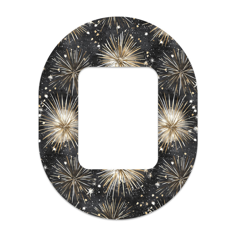 Peelz Fireworks Tandem Mobi Decorative Patch Tape - Pump Peelz Patch Medical Tape