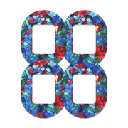 Peelz Crimson Blooms Tandem Mobi Decorative Patch Tape - Pump Peelz Patch Medical Tape
