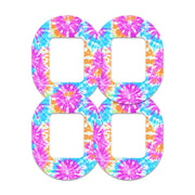 Peelz Neon Tie Dye Tandem Mobi Decorative Patch Tape - Pump Peelz Patch Medical Tape