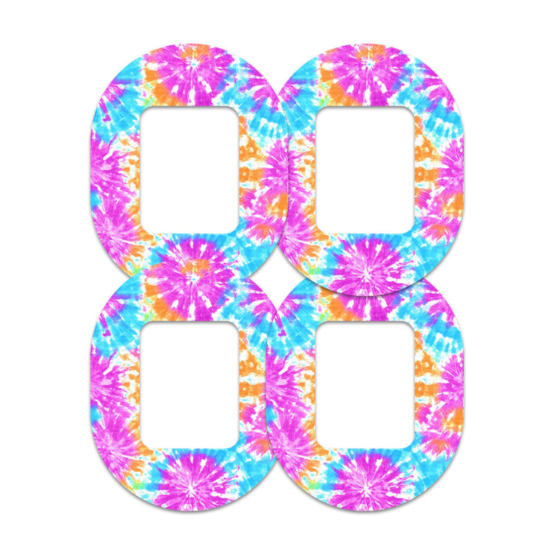 Peelz Neon Tie Dye Tandem Mobi Decorative Patch Tape - Pump Peelz Patch Medical Tape