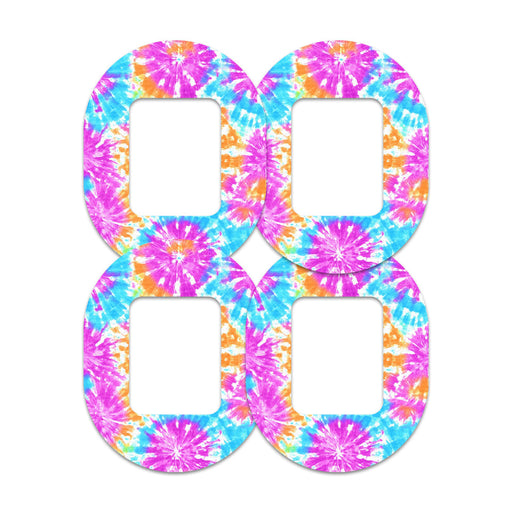 Peelz Neon Tie Dye Tandem Mobi Decorative Patch Tape - Pump Peelz Patch Medical Tape
