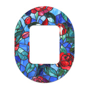 Peelz Crimson Blooms Tandem Mobi Decorative Patch Tape - Pump Peelz Patch Medical Tape