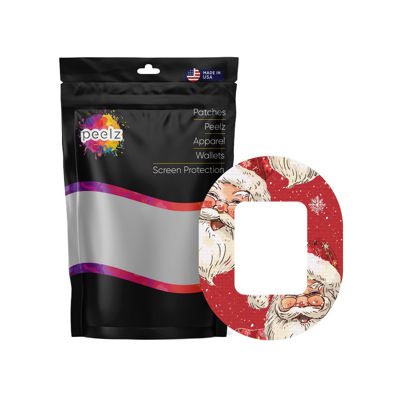 Peelz Jolly Old Saint Nick Tandem Mobi Patch Tape - Pump Peelz Patch Medical Tape