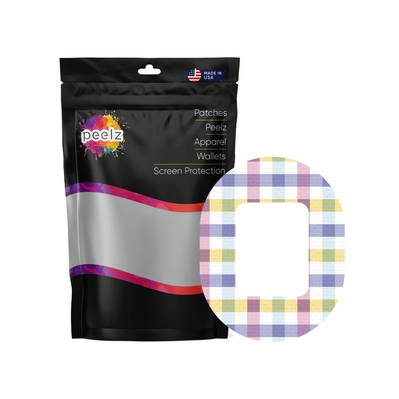 Peelz Spring Plaid Tandem Mobi Decorative Patch Tape - Pump Peelz Patch Medical Tape