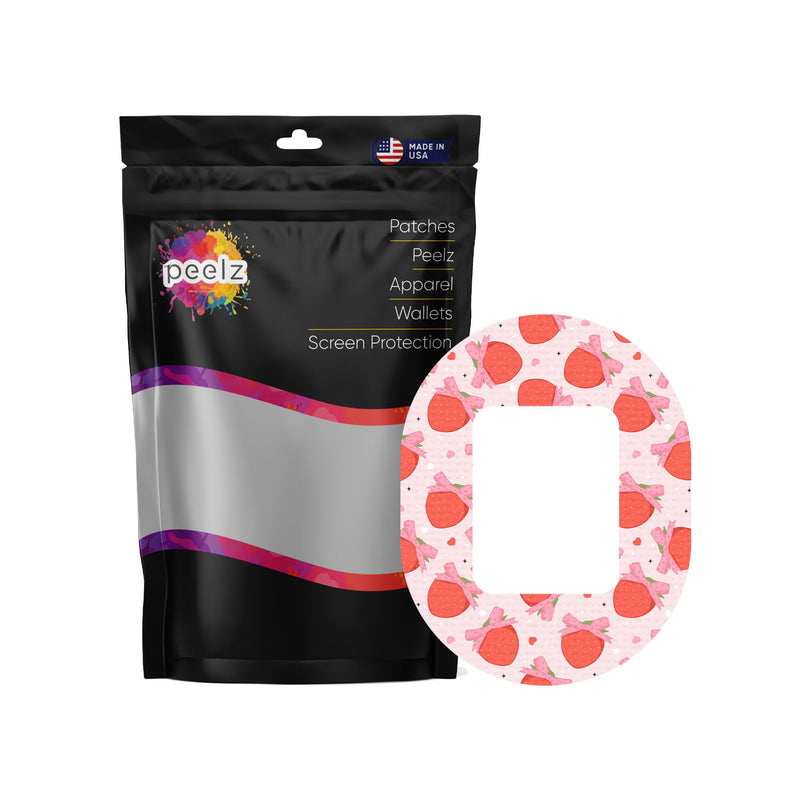 Peelz Strawberry Kisses Tandem Mobi Patch Tape - Pump Peelz Patch Medical Tape
