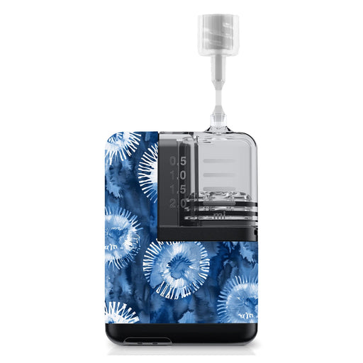 Peelz Monochrome Blue Tie Dye Sticker for Tandem Mobi Peelz/Stickers