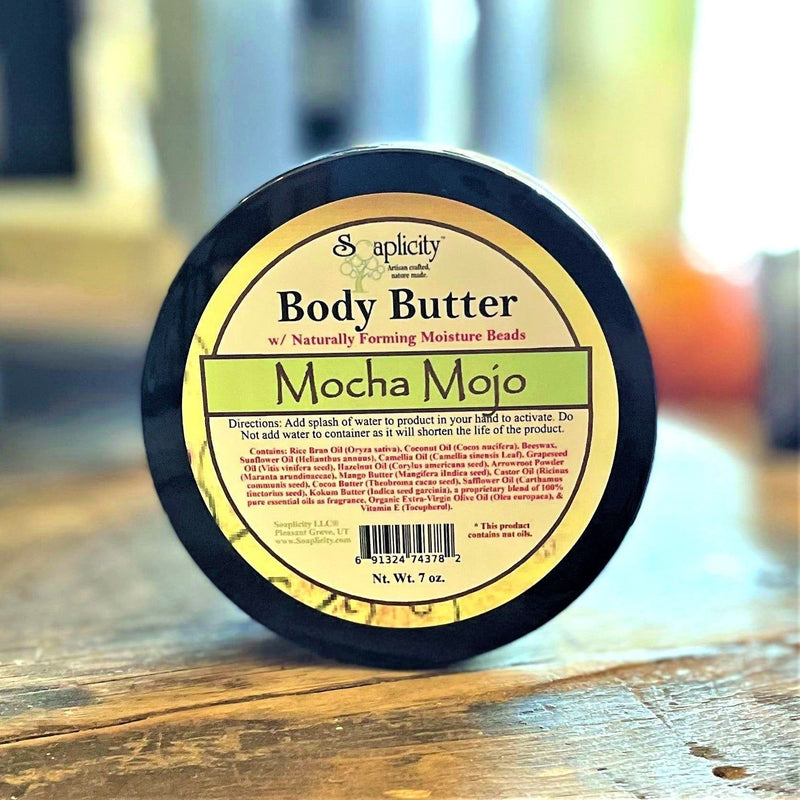 Soaplicity Mocha Mojo Body Butter with Natural Caffeine Body Butter