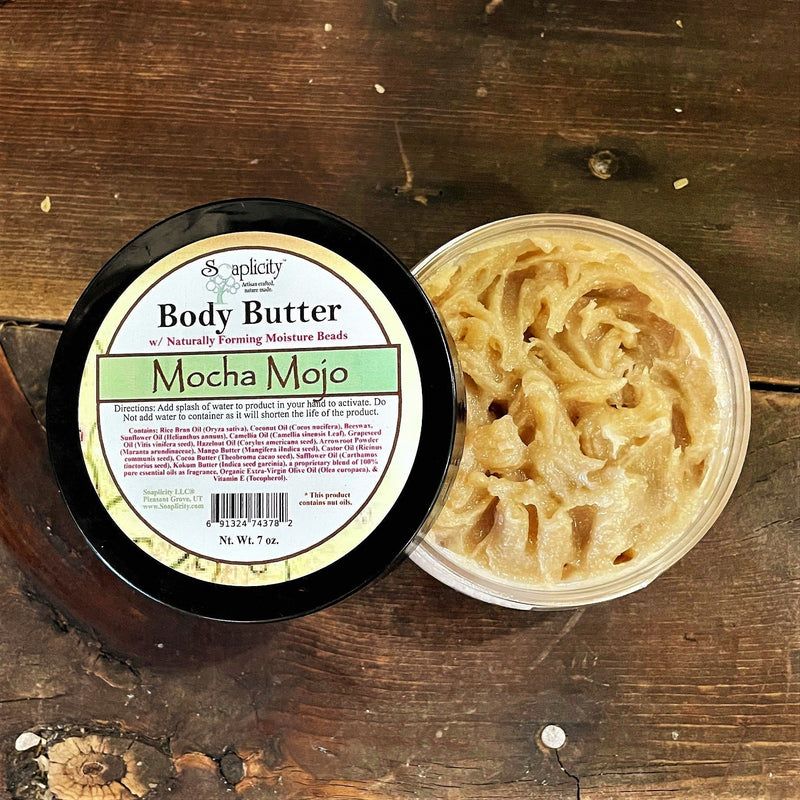 Soaplicity Mocha Mojo Body Butter with Natural Caffeine Body Butter