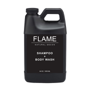 FLAME Natural Decon Shampoo + Body Wash Black OG / 64 oz Bottle