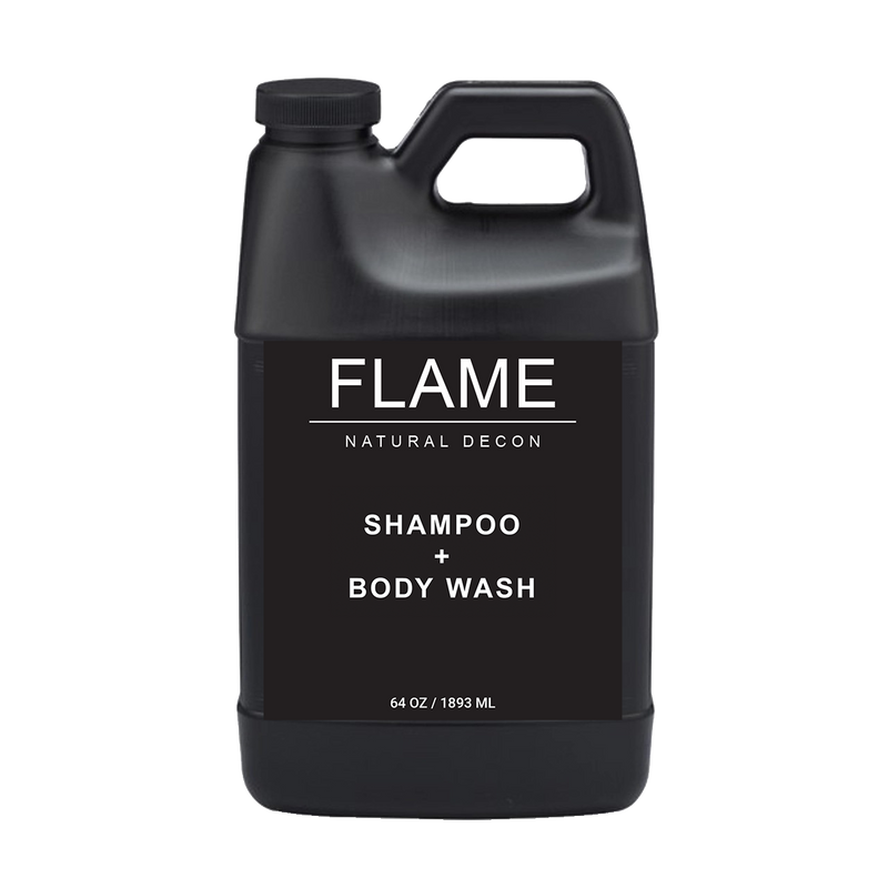 FLAME Natural Decon Shampoo + Body Wash Black OG / 64 oz Bottle