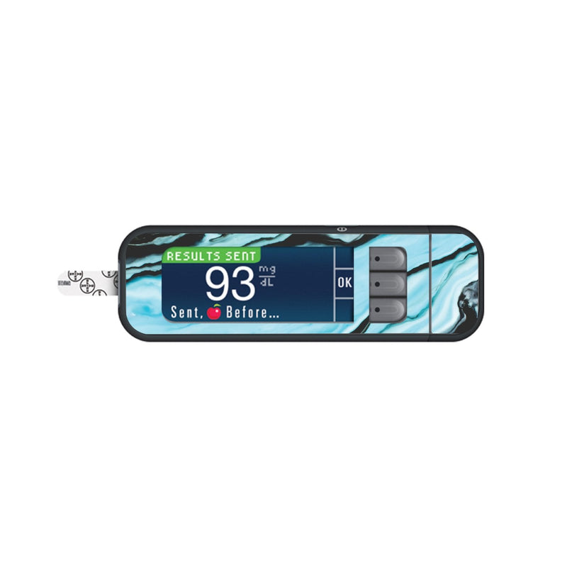 Peelz Modern Marble Sticker for Bayer Contour Next Glucometer Peelz/Stickers