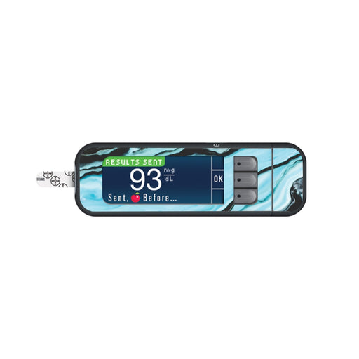 Peelz Modern Marble Sticker for Bayer Contour Next Glucometer Peelz/Stickers