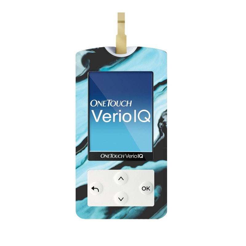 Peelz Modern Marble for OneTouch Verio IQ Glucometer Peelz/Stickers