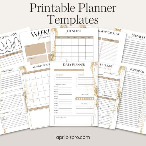 Red Iguana LLC Big Digital Nail Planner Digital