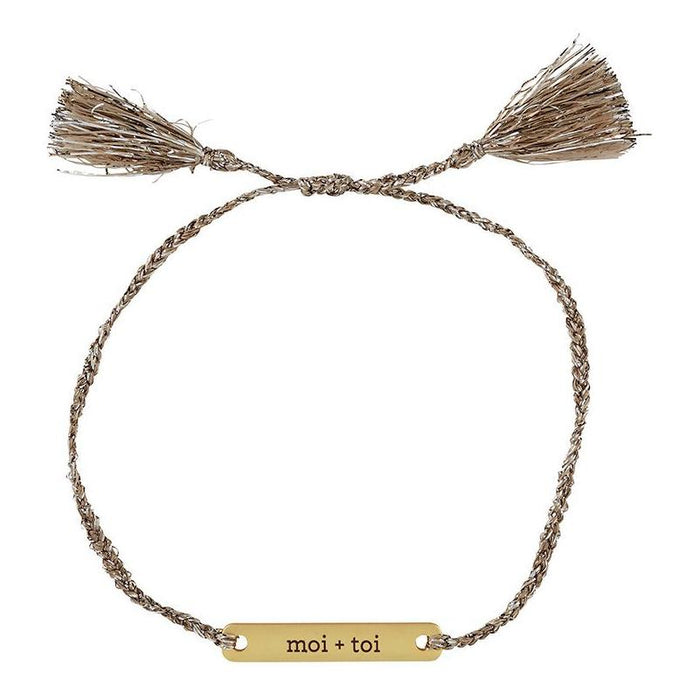 The Bullish Store - Moi + Toi Love Notes Adjustable Bracelet