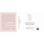 Lizush ORGANIC FACIAL MOISTURIZER Nourishing and Moisturizing