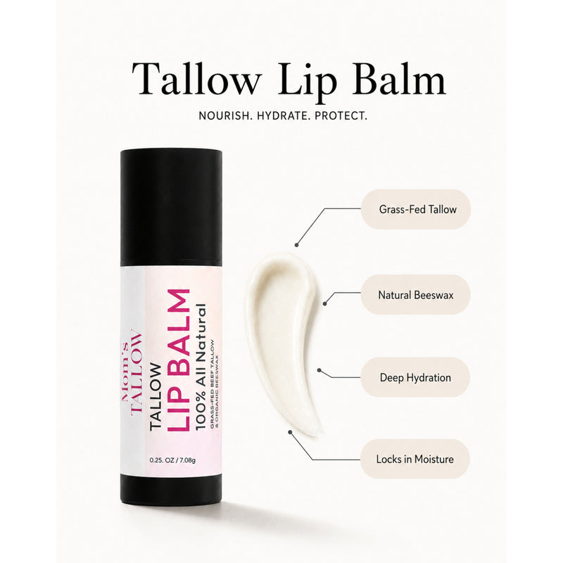 Tallow Lip Balm (Long lasting)