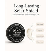 Mom’s Tallow Long-Lasting Solar Shield White Smoke 2 oz,4 oz