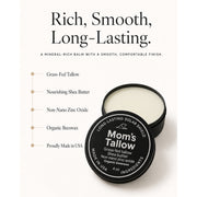 Mom’s Tallow Long-Lasting Solar Shield White Smoke 2 oz,4 oz