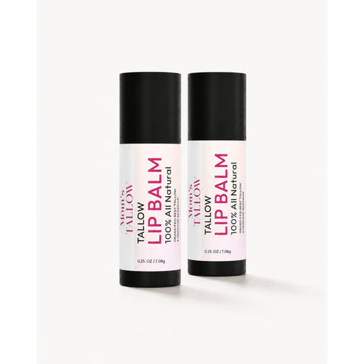 Mom’s Tallow Tallow Lip Balm (Long lasting) White Smoke 2 Pack