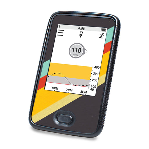Peelz Monaco Stripes DEXCOM G6 Touchscreen Receiver Peelz/Stickers
