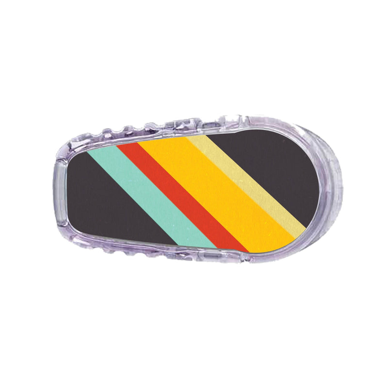 Peelz Monaco Stripes Dexcom G6 Transmitter Sticker Peelz/Stickers