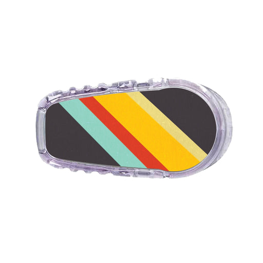 Peelz Monaco Stripes Dexcom G6 Transmitter Sticker Peelz/Stickers