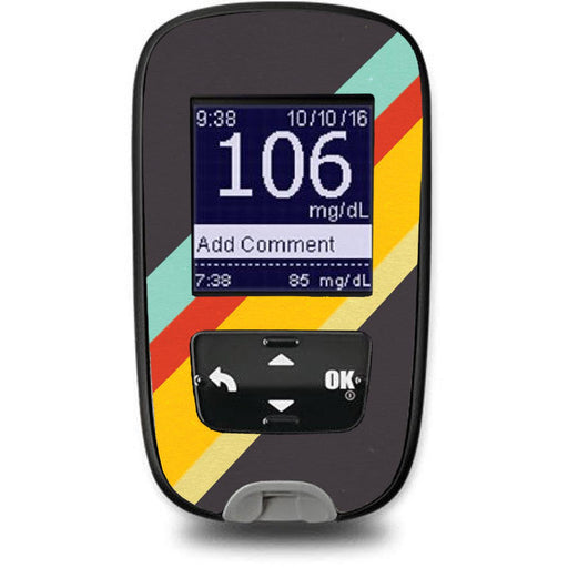 Peelz Monaco Stripes Sticker for the Accu-Chek Guide Glucometer Peelz/Stickers