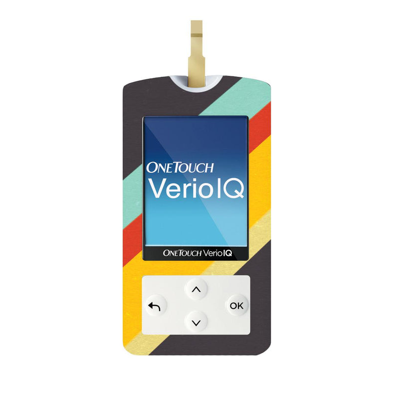 Peelz Monaco Stripes for OneTouch Verio IQ Glucometer Peelz/Stickers