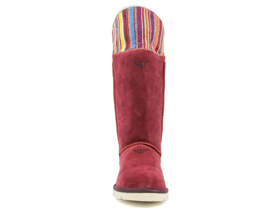 Mongol Boot - Burgundy