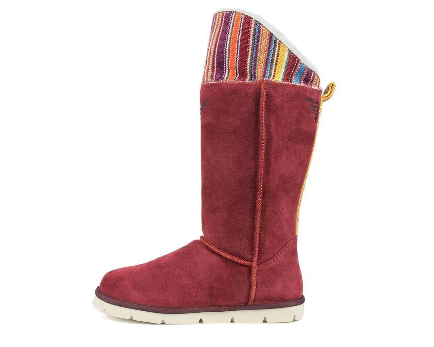 Mongol Boot - Burgundy