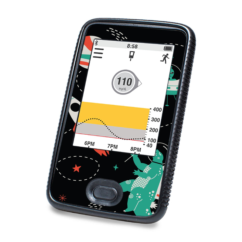 Peelz Monster Space DEXCOM G6 Touchscreen Receiver Peelz/Stickers