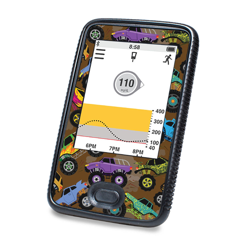 Peelz Monster Trucks DEXCOM G6 Touchscreen Receiver Peelz/Stickers