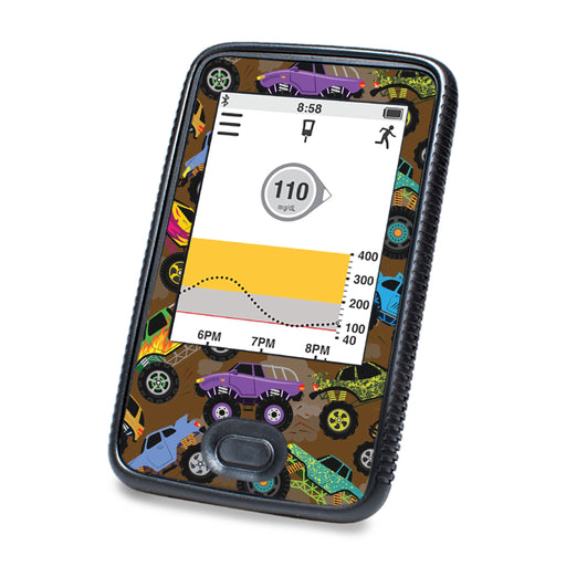 Peelz Monster Trucks DEXCOM G6 Touchscreen Receiver Peelz/Stickers