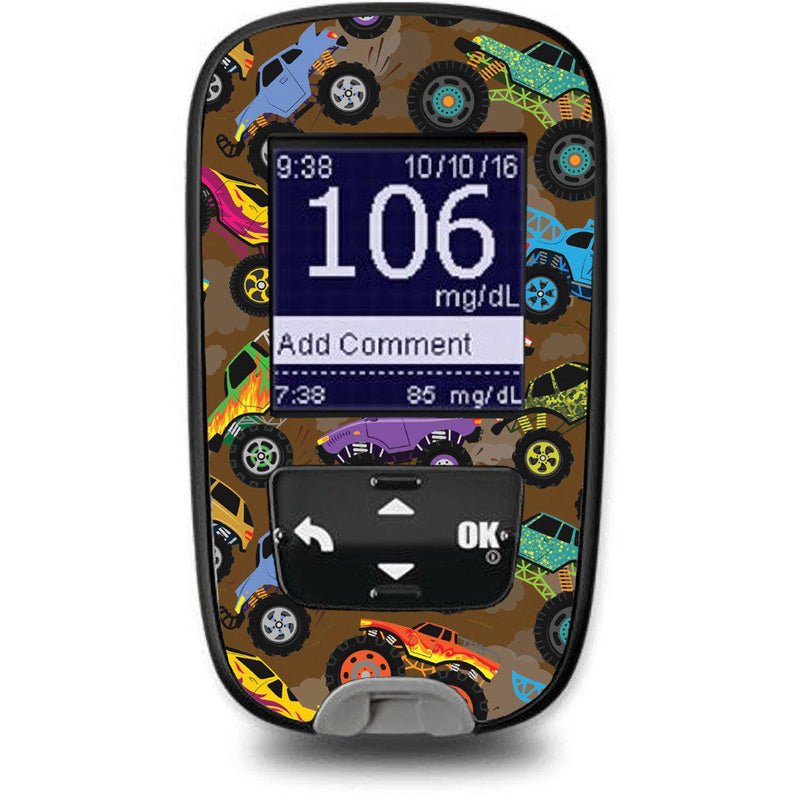 Peelz Monster Trucks Sticker for the Accu-Chek Guide Glucometer Peelz/Stickers
