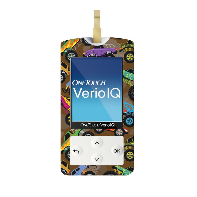 Peelz Monster Trucks for OneTouch Verio IQ Glucometer Peelz/Stickers