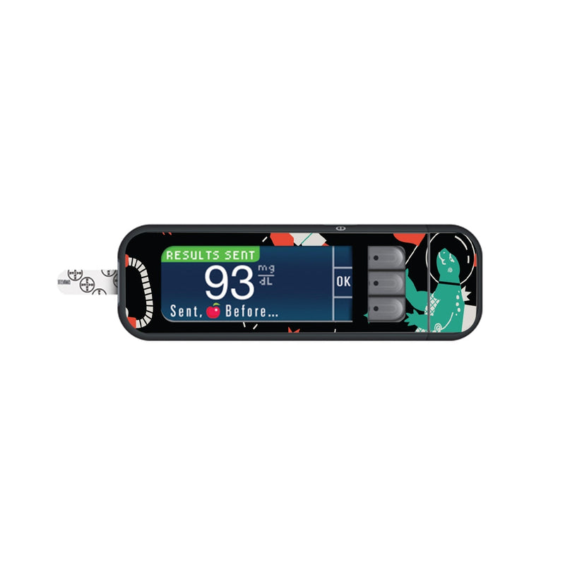 Peelz Monster in Space for Bayer Contour Next Glucometer Peelz/Stickers