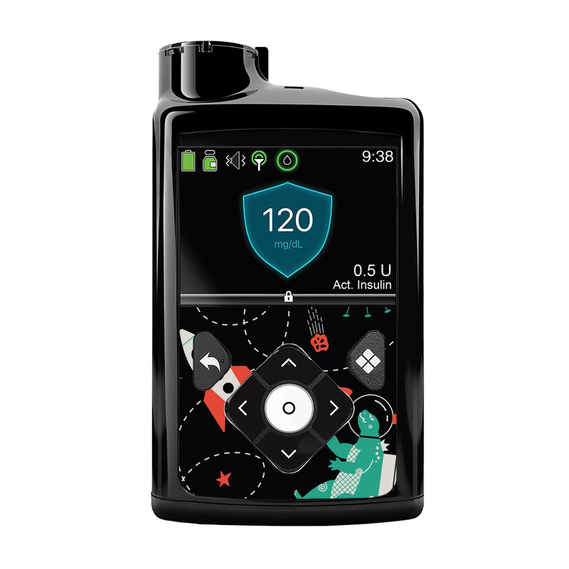 Peelz Monster in Space for Medtronic MiniMed 770G & 780G Peelz/Stickers