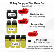 Nicko Kitchen Shop Wholy Bundle | Sea Moss Gel with Bladderwrack and Burdock + Soursop Detox Tea Bottles Vitamins & Supplements