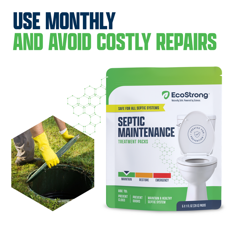 EcoStrong Septic Tank Treatment Packs Drain & Septic > Septic System Maintenance