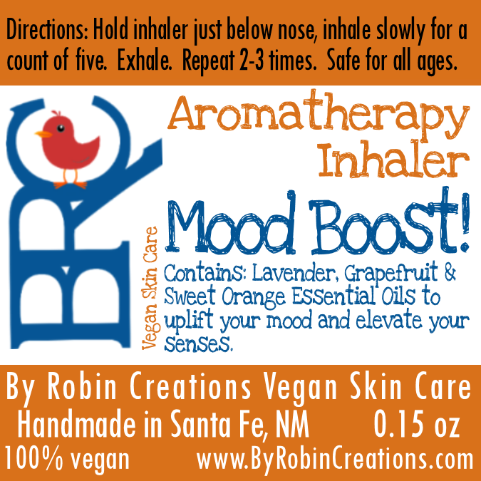 By Robin Creations Mood Boost Aromatherapy Inhaler Massage & Relaxation