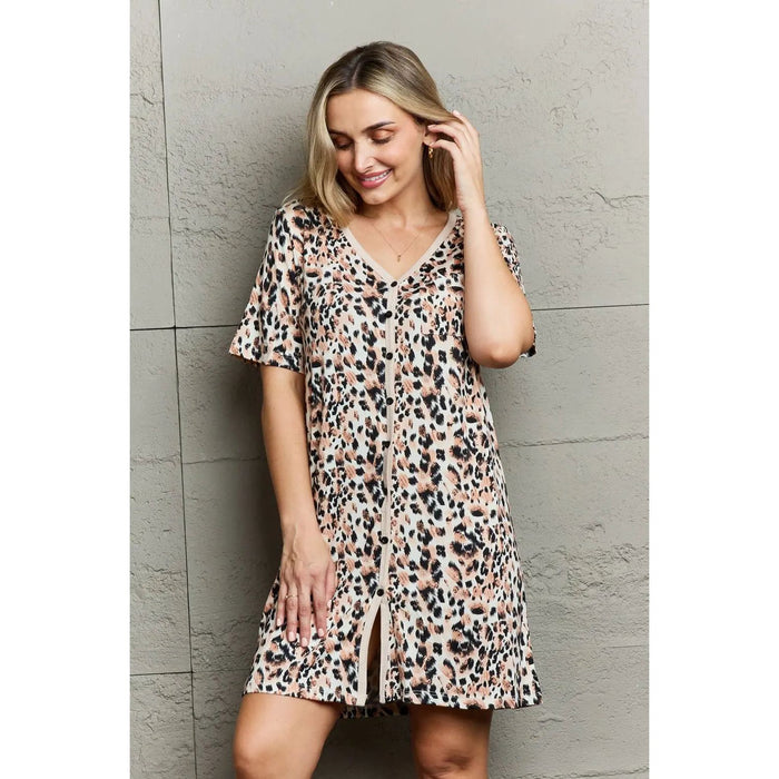 Moon NIte Quilted Quivers Button Down Sleepwear Dress